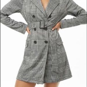 Glen Plaid Trench Light Jacket